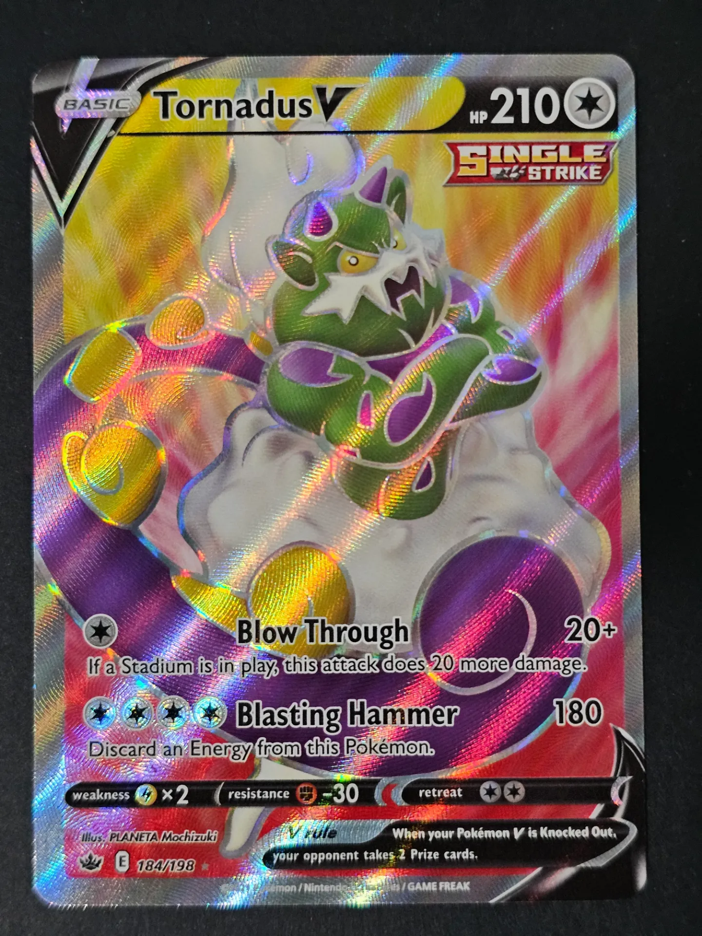 tornadus v pokemon card value Vmax & - 125/163 - Chilling Reign Weakness Lightning ×2 Resistance Fighting Tornadus V 2021 Sword &